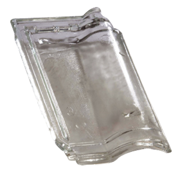 Tuile en verre - Méridionale Poudenx - emboîtement grand moule fortement galbée