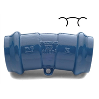 COUDE 2E 1/32 PVC 90 PN16