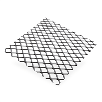 Grille métal déployé acier brut - mailles 10 x 5.5 mm - 500 x 250 mm - épaisseur 1 mm