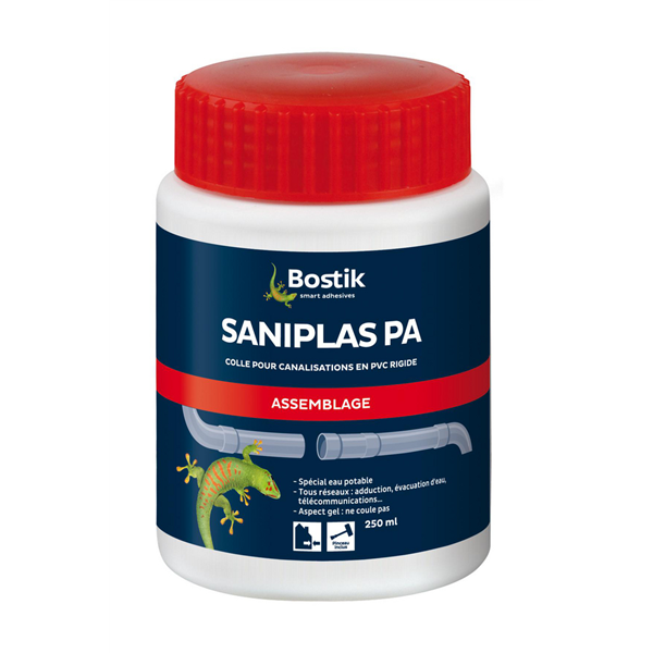 COLLE PVC -SANIPLAS PA  Bidon 250ML