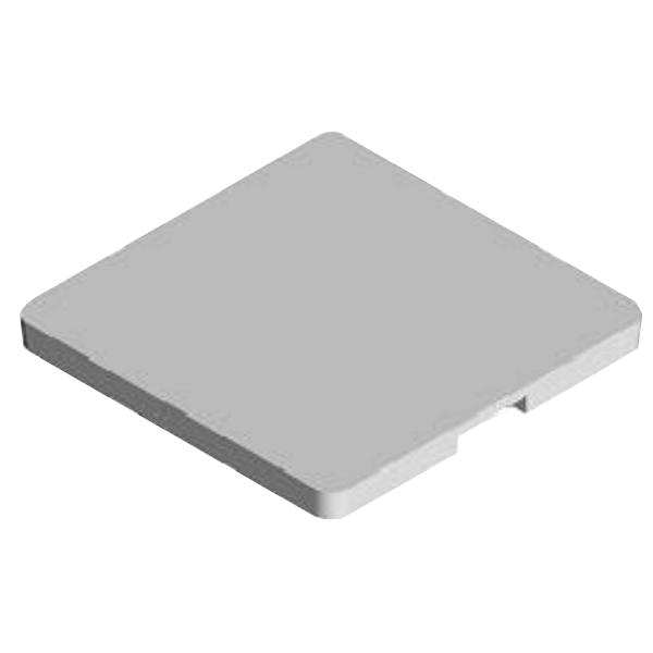 Couvercle armé en béton pour boîte d'eau pluviale à emboîtement RP40 de dimensions intérieures 40x40 CM