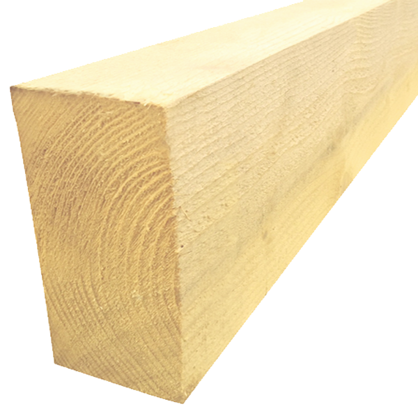 Panne en sapin traité classe 2 Jaune - bois de charpente - 250 MM x 100 MM - longueur 4,50 M