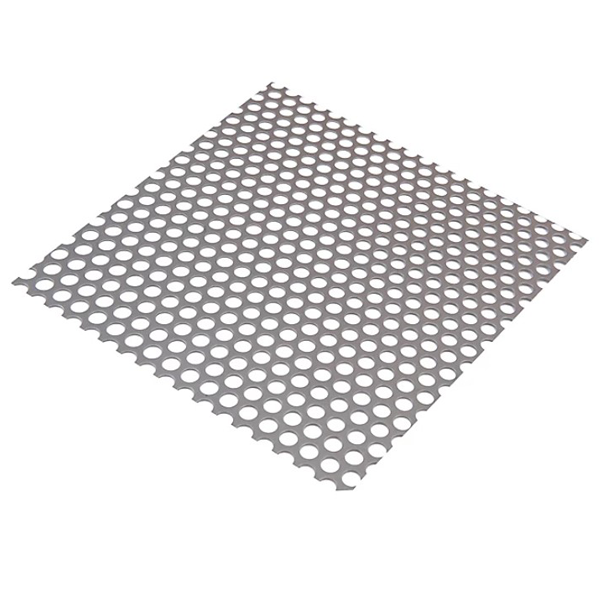 Plaque tôle en acier perforée de ronds Ø 8 mm - CQFD - 500 x 500 mm - Épaisseur 0,5 mm