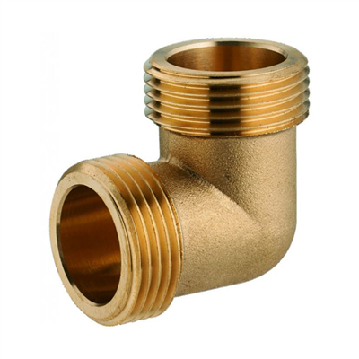 Coude à 90° mâle égal à visser  pour tube en cuivre - M 15 x 21 - Noyon & Thiebault - Laiton