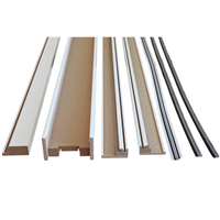 Kit habillage porte intérieure Speedy revêtu blanc pour châssis à galandage Unique 95/100 de largeur 63 à 103 cm