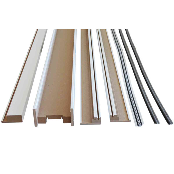 Kit habillage porte intérieure Speedy revêtu blanc pour châssis à galandage Unique 95/100 de largeur 63 à 103 cm