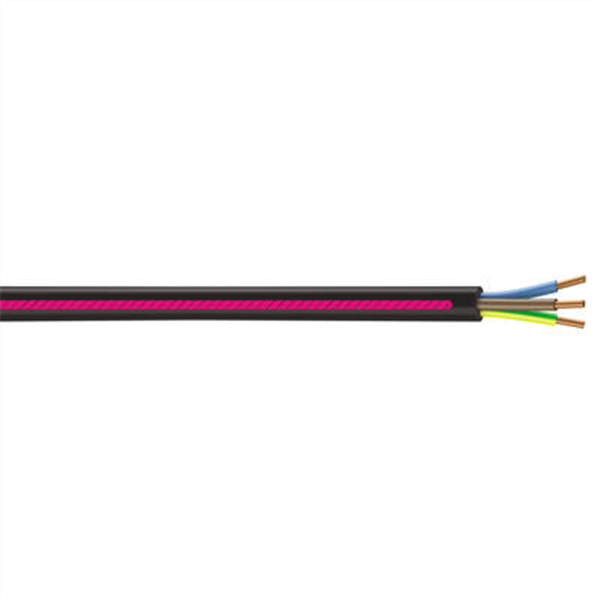 Câble électrique U1000 R2V 3G1,5 mm² - Nexans - Couronne de 50 mètres - Noir