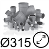Raccords PVC diamètre 315