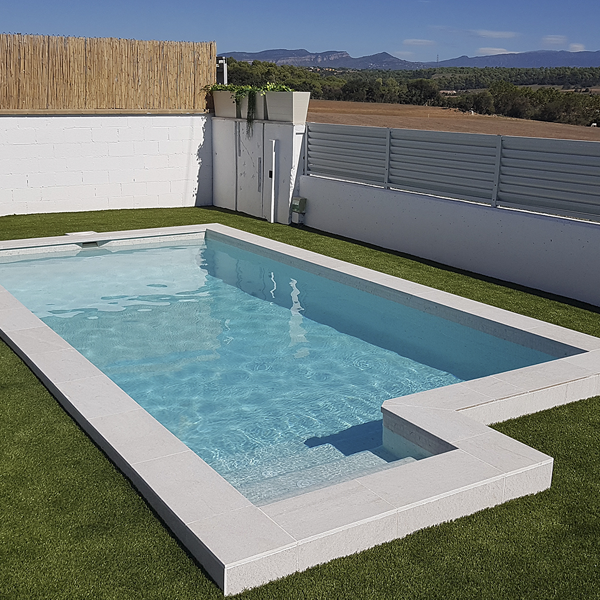 Mosaïque en émaux de verre antidérapants Zen - carreau de 2,5 x 2,5 cm - trame de 49,5 x 31,2 cm - Carrara