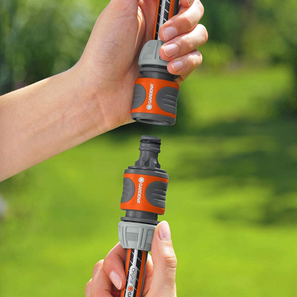 Raccord connecteur Gardena pour tuyau d'arrosage de diamètre 19 mm vers 13 mm ou 15 mm