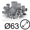 Raccords PVC diamètre 63