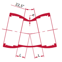 COUDE 2E ASS. 1/16 JT AUTO DN200