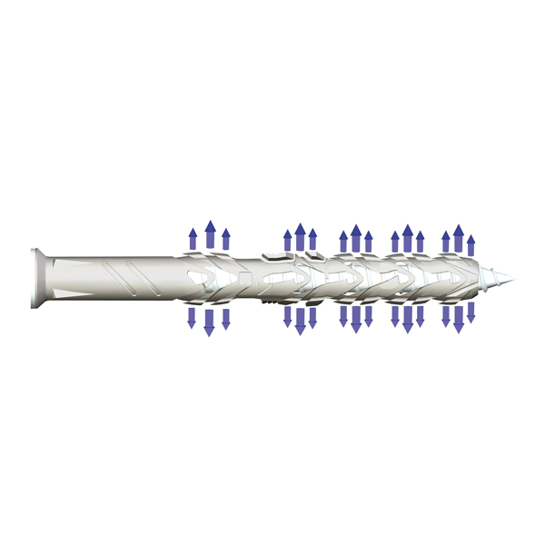 Cheville à frapper béton - B-Long Xtrem Spit - Avec vis tête fraisée zinguée - ⌀ 8 mm x 80,0 mm - Boîte de 50