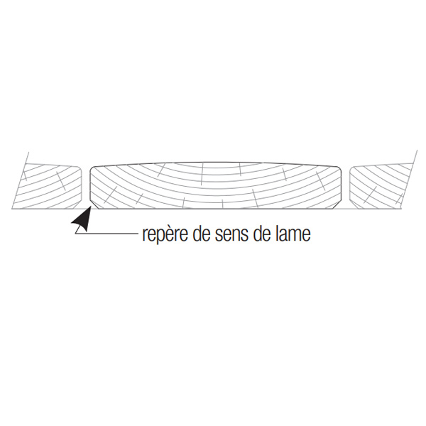 Lame de terrasse bois en Pin du Nord bombée - Liséo - Traité classe 4 marron - 145 MM x 27,00 MM - Longueur 4,20 M