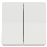 Interrupteur double va-et-vient Schneider Mureva Styl - IP55 - IK08 - blanc - 10AX 250V