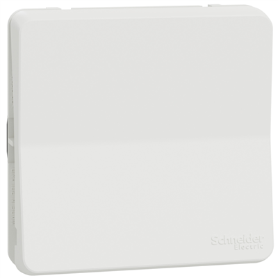 Interrupteur bouton-poussoir Schneider Mureva Styl - IP55 - IK08 - blanc - 10A 250V