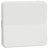 Interrupteur bouton-poussoir Schneider Mureva Styl - IP55 - IK08 - blanc - 10A 250V