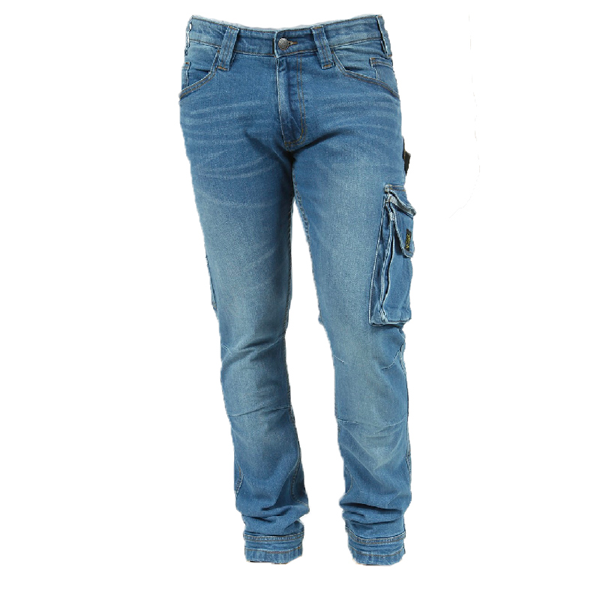 Jean de travail Rica Lewis stretch multi-poches coupe confort job blue jean - Taille 42