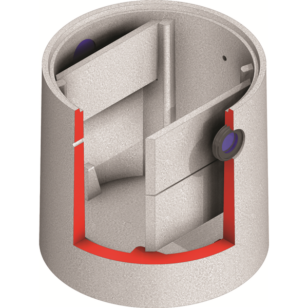 Bac séparateur 200 litres sans couvercle