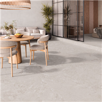 Carrelage extérieur antidérapant effet pierre en grès cérame émaillé - Eternity Grip - 37,5 x 75,5 cm - Pearl