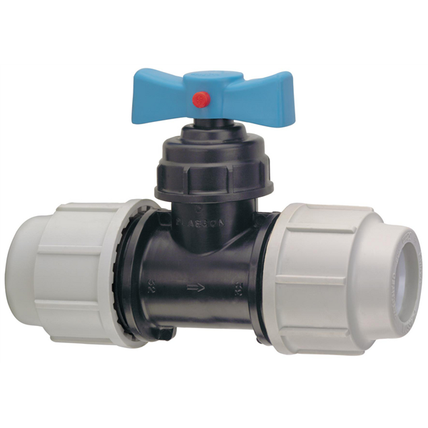 ROBINET SOUPAPE DROITE 25 EMBOUT COMPRESSION