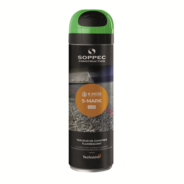 Le S MARK vert rouge 500ml  s'utilise pour des travaux courants de marquage