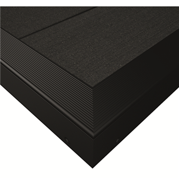 Plinthe de finition en L - Aluminium Noir - pour terrasse composite - 42 x 50 MM - Long. 4,5 M
