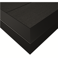 Plinthe de finition en L - Aluminium Noir - pour terrasse composite - 42 x 50 mm - Long. 4,5 m