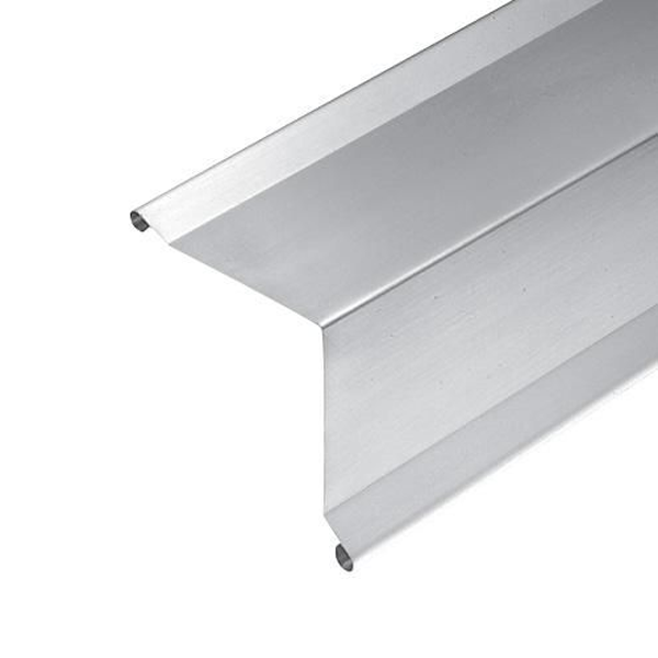 Faîtage simple à 90° en zinc naturel Rheinzink avec ourlets - développé de 333 MM - ép. 0.65 MM - 2 M