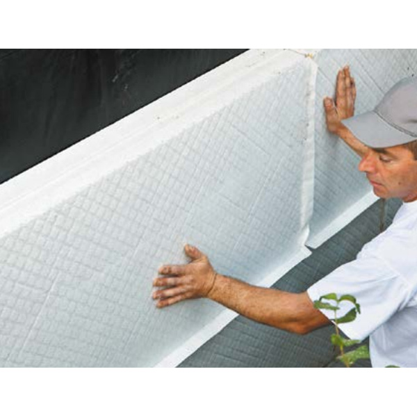 Panneau isolant PSE pour isolation et drainage de soubassement jusqu'à 8 m - Knauf Perimaxx Resist - R 3,70 m².K/W - 1,25 M x 0,60 M - ép.128 MM