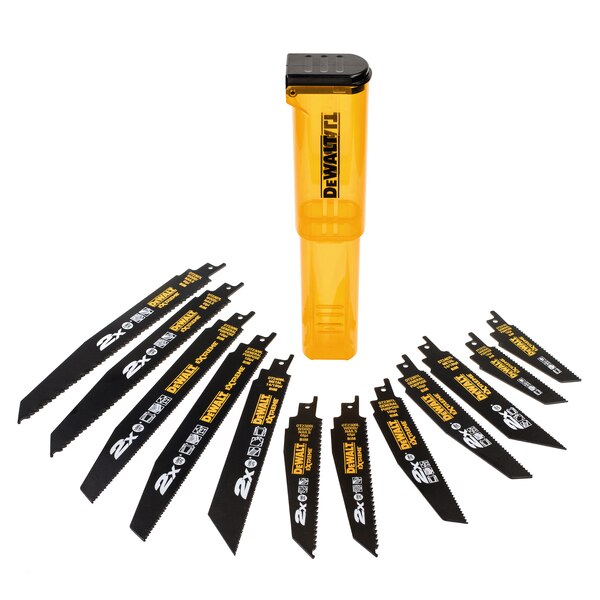 Lame de scie sabre bois métal plastique Dewalt DT2441L-QZ Extreme en coffret de 12 lames
