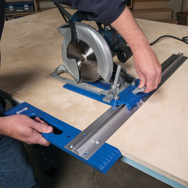 Guide de bord métrique pour scie circulaire Kreg KMA2685 Rip-Cut - rail alu de 76,2 x 762 mm