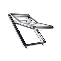Fenêtre de toit Roto 114,00 cm x 118,00 cm en PVC - Designo R7 - Ouverture à projection 38° - Double vitrage
