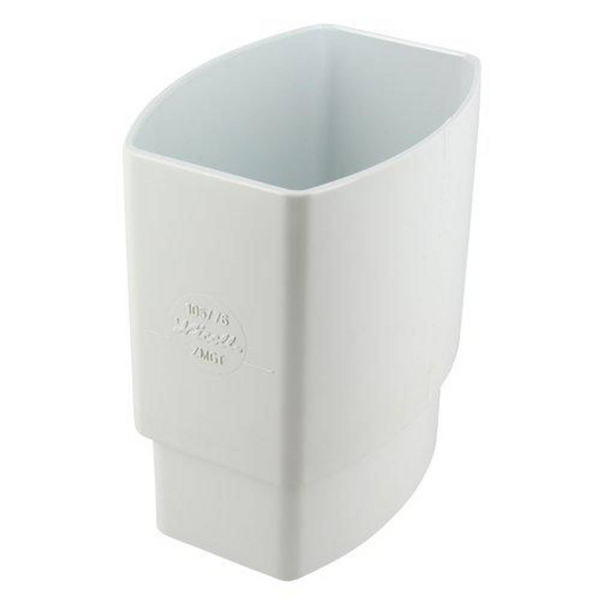 Manchette mâle-femelle Nicoll ZMGT pour tube de descente ovoïde de 105 x 76 mm - Techtan Blanc