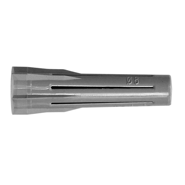 Cheville fusée multi-matériaux - Diamètre 8 mm Longueur 40 mm nylon x100