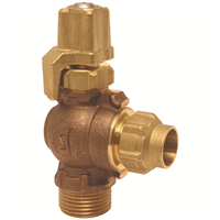 ROBINET PEC BRONZE UNIVERSEL SPHERIQ_DN25_PETIT B._PE32_FIL33X42_FERM. GAUCHE