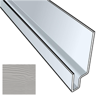 Profil linteau de fenêtre en aluminium laqué Gris C05 pour bardage Cedral Click - longueur 3 M
