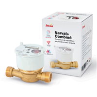 Compteur d’eau divisionnaire Narval+ Combiné EC/EF 70° DN20 LG 130