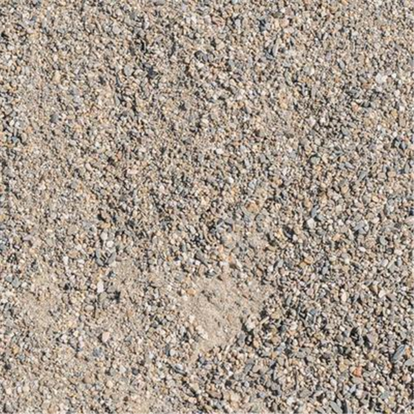 Sable alluvionnaire roulé lavé pour la construction - granulométrie 0/4 mm - godet de 0,50 m³