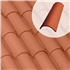 Tuile Canal C-50.21 Celler® Tejas Borja - en terre cuite - coloris Nature Rouge