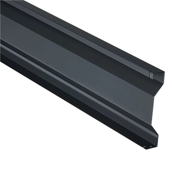 Plaque de soubassement en acier pour poteaux  Axyle et Axis Dirickx - Soubax - Gris 7016 - longueur 2.50 m - hauteur 25 cm - ép. 4.5 cm