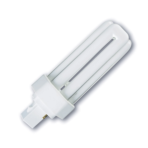 Lampe fluo-compacte économie énergie GX24d-2 18W 1210 lumens Blanc chaud