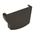 Fond de gouttière droite Nicoll - À coller - Longueur 131 mm - Épaisseur 24 mm - Techtan - Gris anthracite