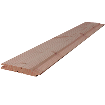 Bardage extérieur en Sapin du Nord - Traité Classe 3 marron - Mozéo - 135 x 21 mm - Longueur 3,90 M