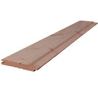 Bardage extérieur en Sapin du Nord - Traité Classe 3 marron - Mozéo - 135 x 21 mm - Longueur 4,80 M