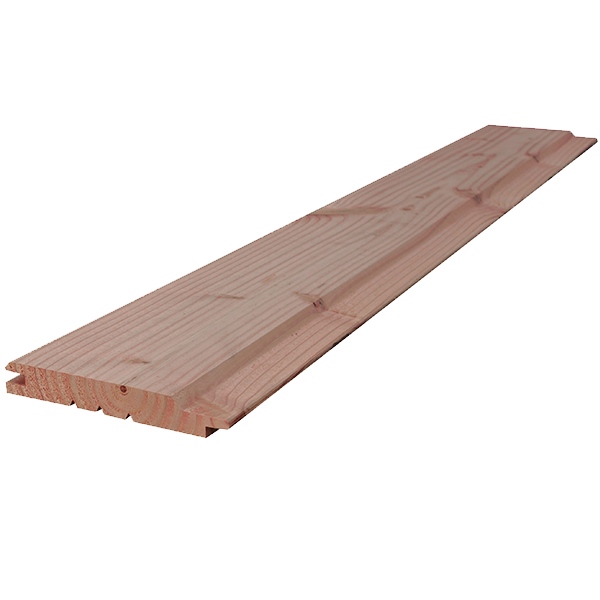 Bardage extérieur en Sapin du Nord - Traité Classe 3 marron - Mozéo - 135 x 21 mm - Longueur 3,90 M