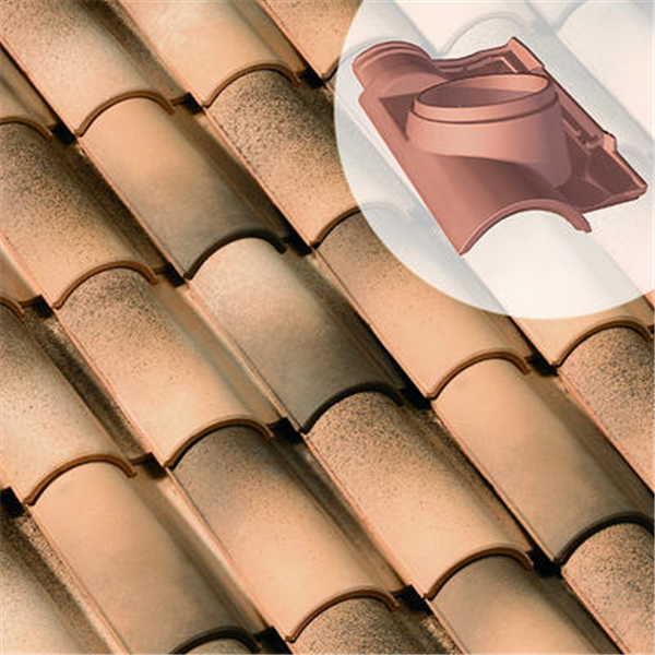 Tuile à douille en terre cuite - Galléane 12 - diamètre 150 mm - Toits du sud