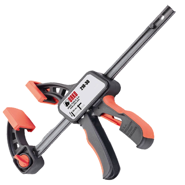 Presse une main Quick Single Urko pour serrages délicats - saillie 80 mm - serrage 45 cm