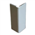 Angle sortant clipsable pour profilé de finition terrasse Jouplast - Haut. 140,00 mm - Gris aluminium