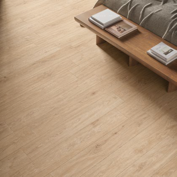 Carrelage imitation bois Raw Authentic en grès cérame - Sol et mur intérieur - 120 x 20 cm - ép. 7 mm